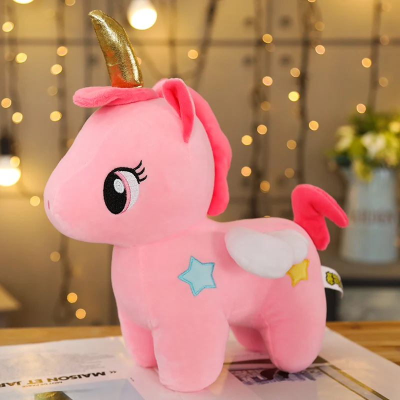 Peluche licorne rose ultra douce – Image 1