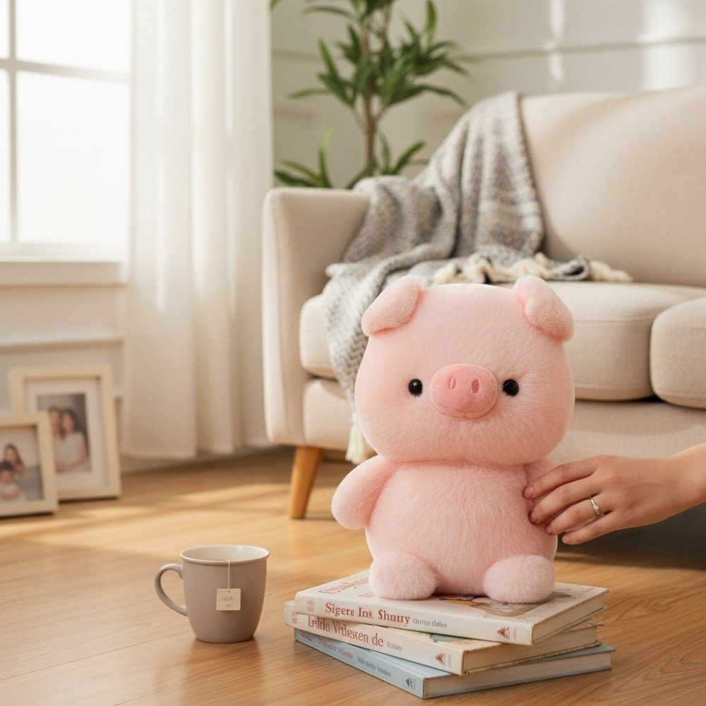 Peluche cochon mignon