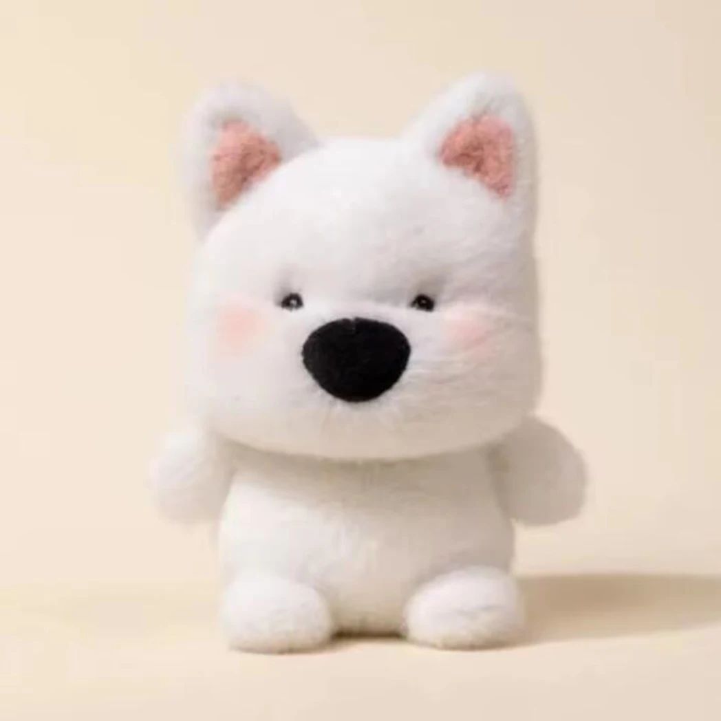 Peluche chien blanc adorable – Image 3