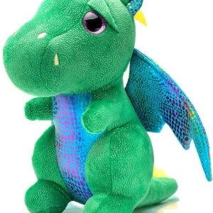Peluche dragon vert