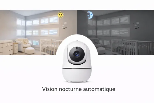 Babyphone caméra 5” – Sans fil & vision nocturne