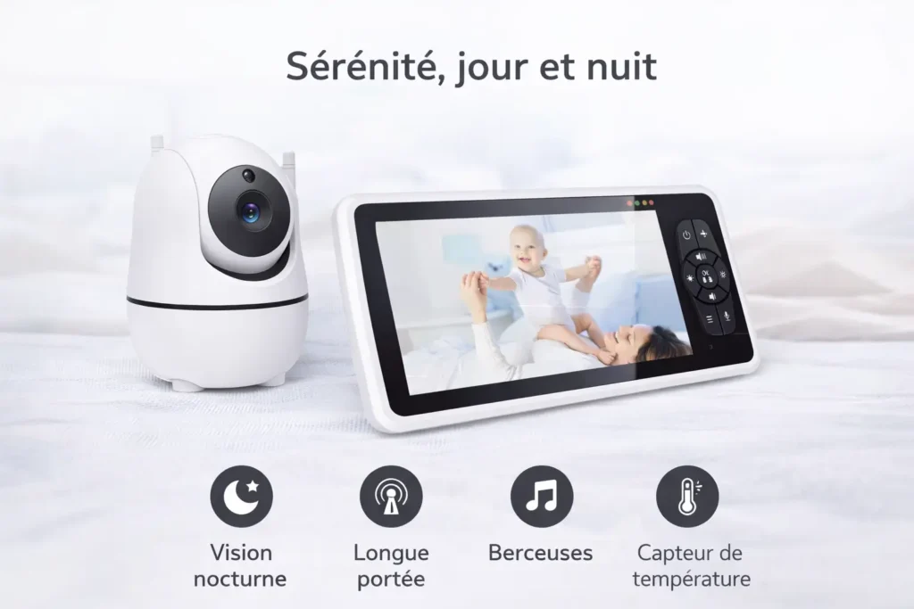 Babyphone vidéo caméras – description fiche produit