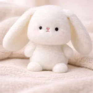Peluche Lapin Blanc  – Doudou Bébé – Image 3
