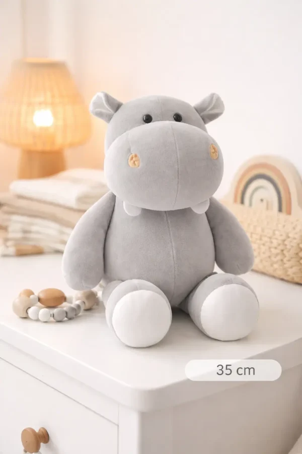 Peluche hippopotame pour bebe et enfant