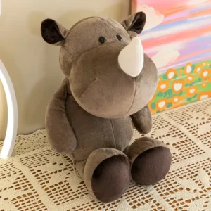 Peluche rhinocéros  – Doudou animal – Image 3