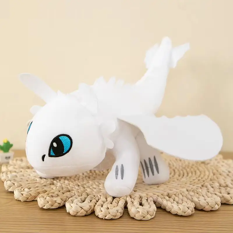 Peluche dragon Blanc – Doudou dragon doux – Image 1