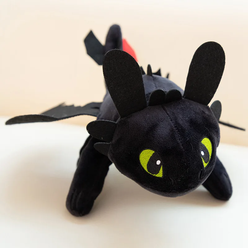 Peluche dragon noir – Doudou dragon doux – Image 4