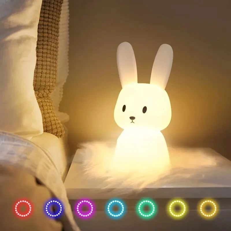 Veilleuse bébé Lapin - Lampe Led – Image 1