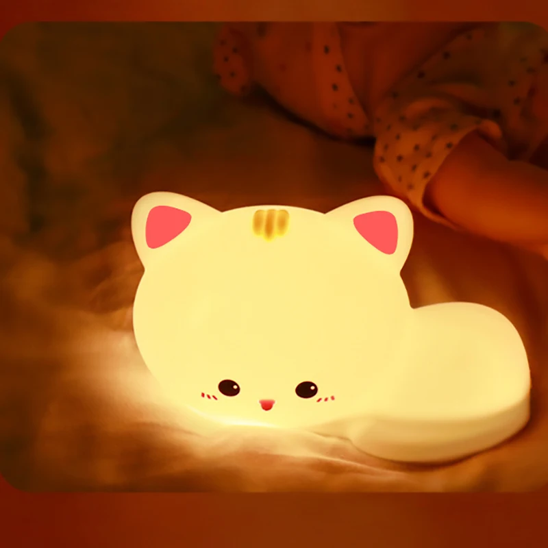 Veilleuse Chat Mignon Lampe LED Douce – Image 4