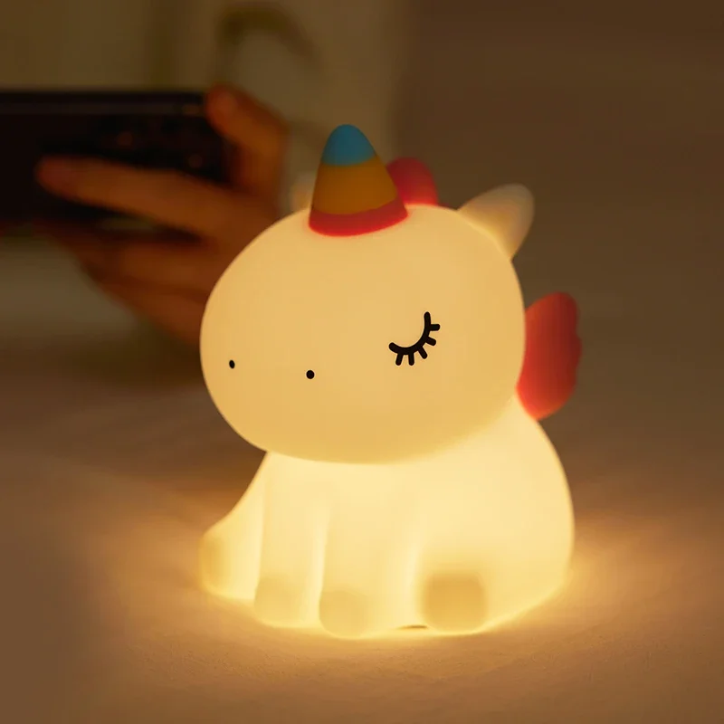 Veilleuse Bébé Licorne – Lampe Tactile – Image 8