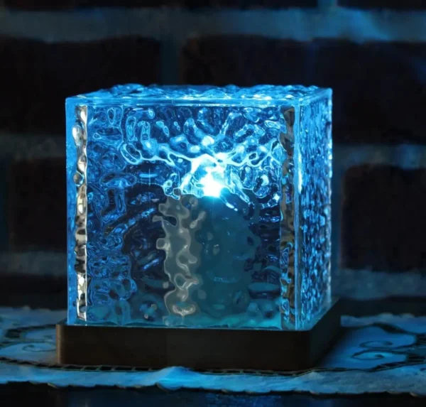 Veilleuse Led - Lampe Cube Cristal