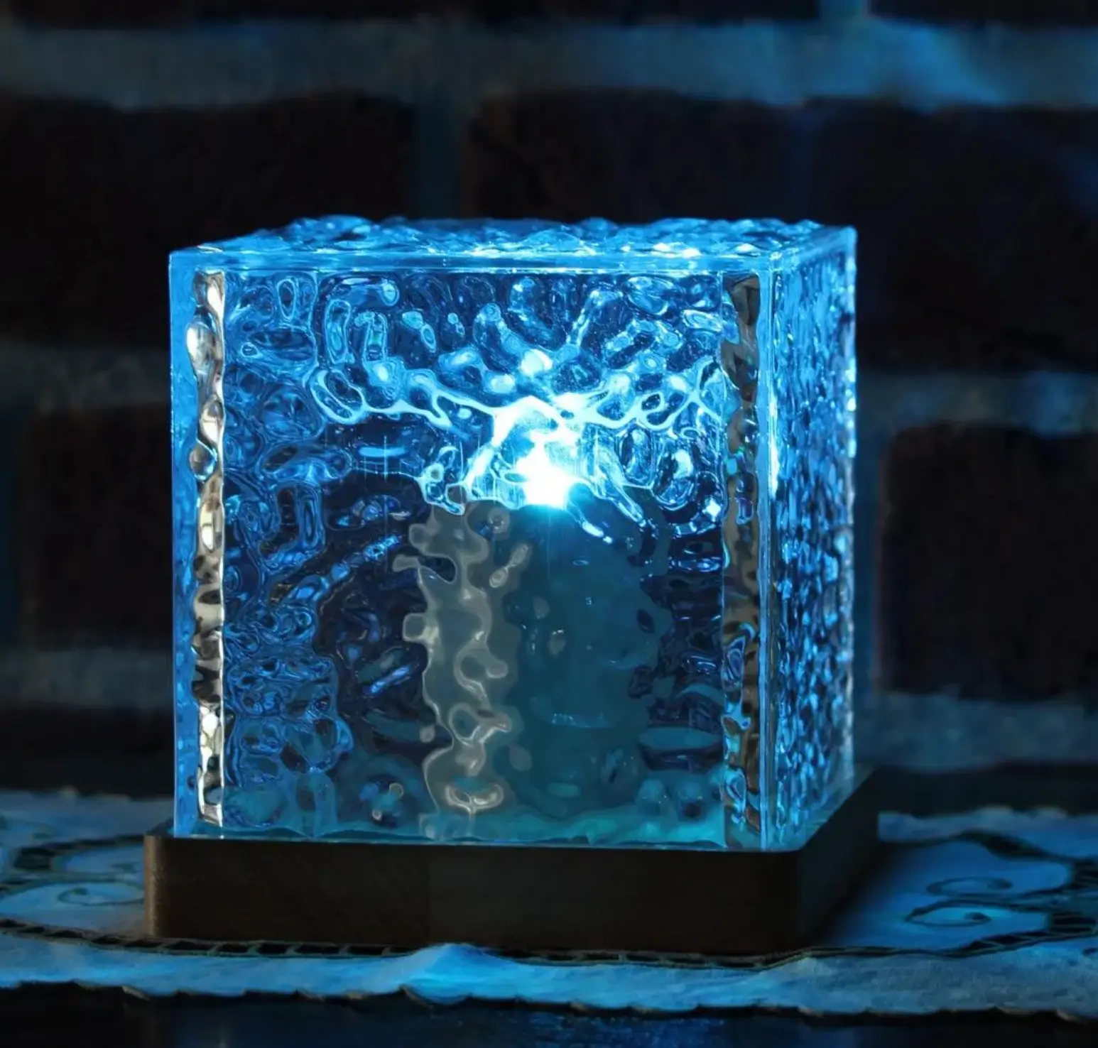 Veilleuse Led - Lampe Cube Cristal – Image 3
