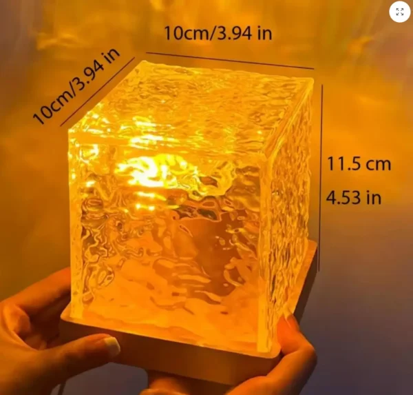 Veilleuse Led - Lampe Cube Cristal