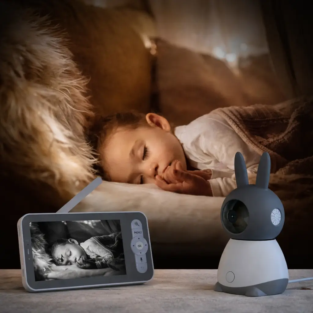 babyphone video 5 pouces style lapin