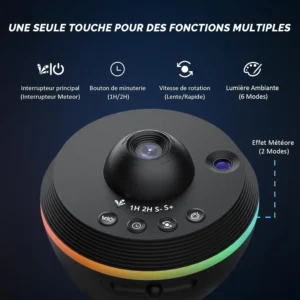 Projecteur Galaxie – Veilleuse Ciel Étoilé avec 13 Projections – Image 4