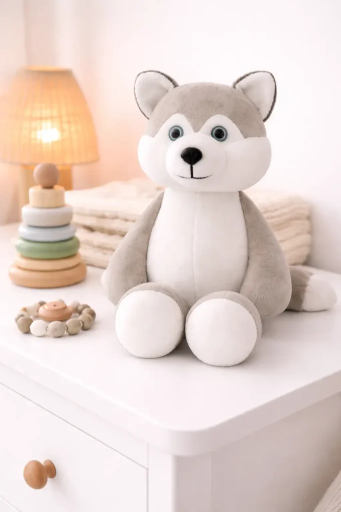 peluche loup pour bebe