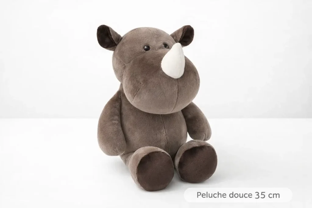 peluche rhinocéros pour enfant