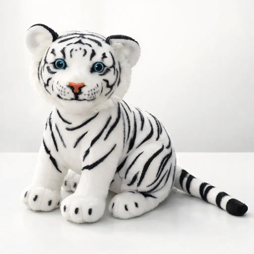 peluche tigre blanc bebe et enfant