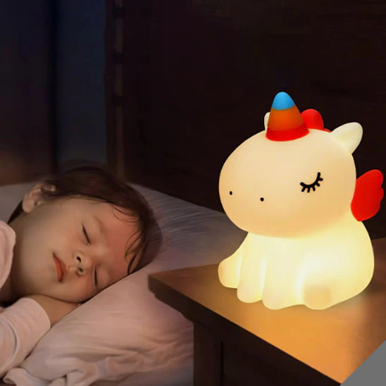 Veilleuse Bébé Licorne – Lampe Tactile