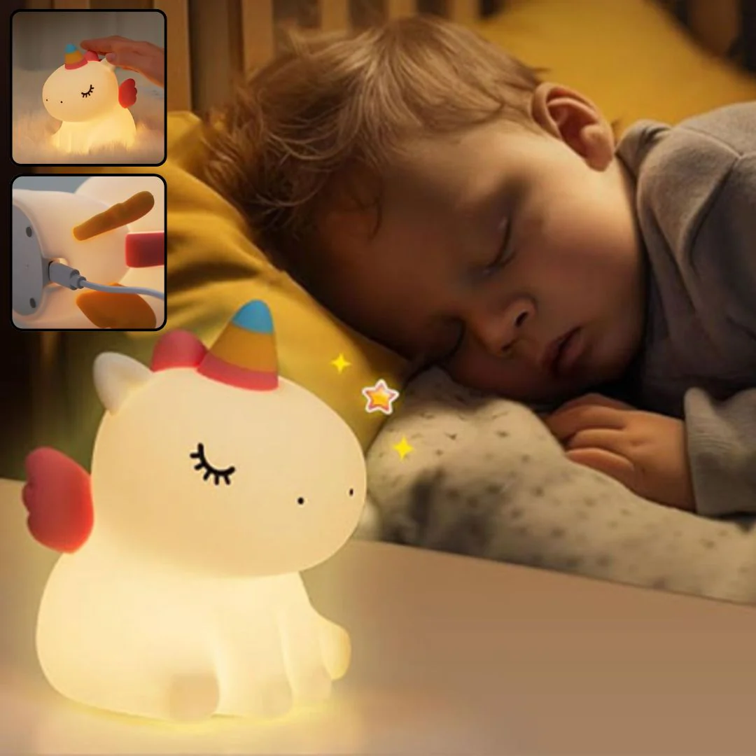 Veilleuse Bébé Licorne – Lampe Tactile – Image 3