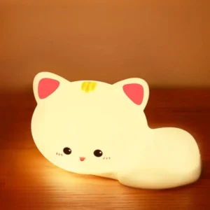 Veilleuse chat bébé apaisant lampe led