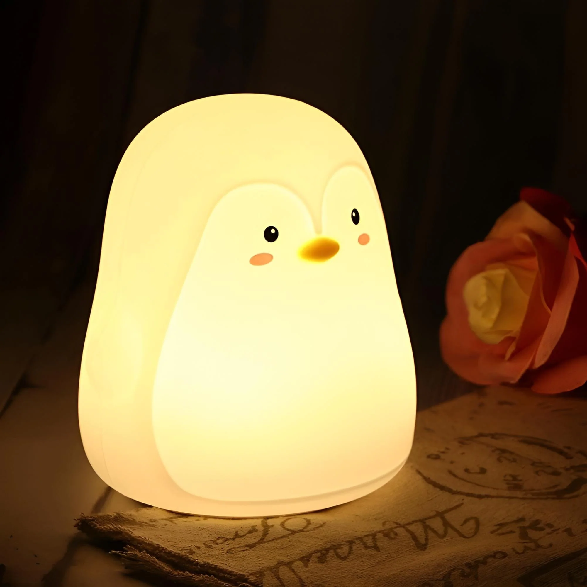 Veilleuse pingouin lampe led